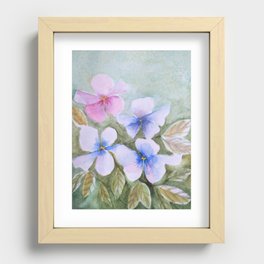 Flowers and Love K Recessed Framed Print
