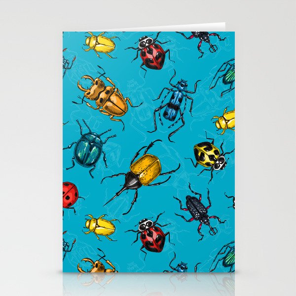 Beetles Stationery Cards