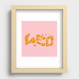Starry Leo Recessed Framed Print