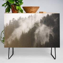 Redwoods Forest Fog Layers - California Parks Credenza