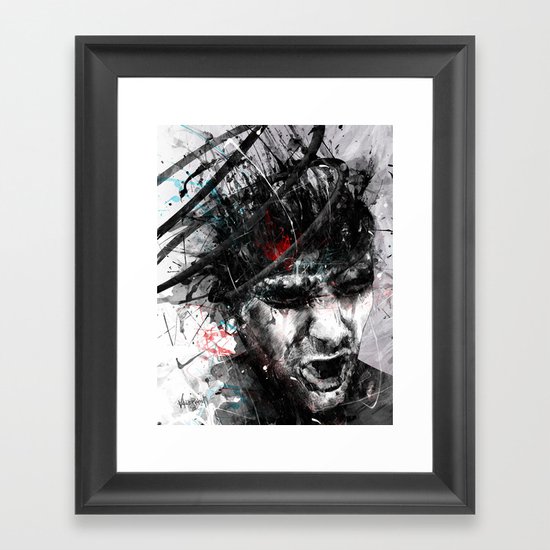 Spiral Combustion Framed Art Print