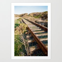 Train Tracks to Nowhere | Northern California | Film Photo Art Print