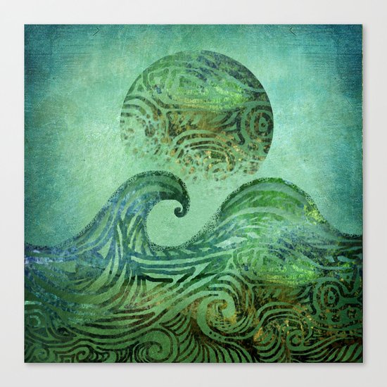 Tidal Moon Canvas Print