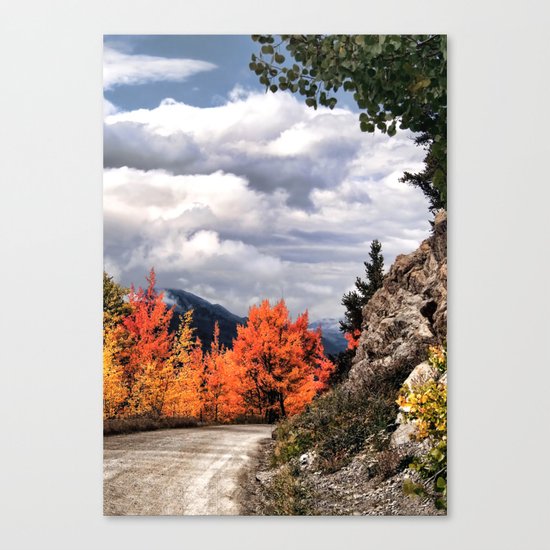 Autumn Mountain Road Canvas Print