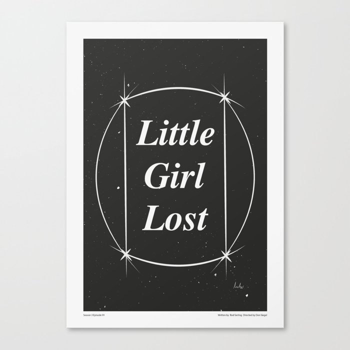 "The Twilight Zone" Little Girl Lost Canvas Print