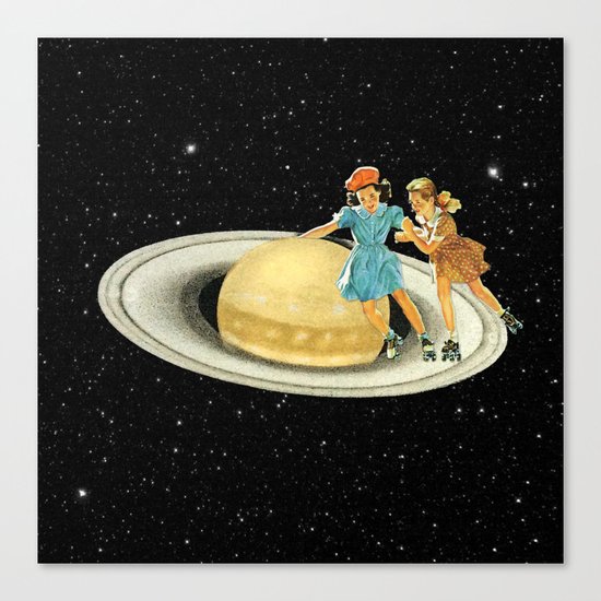 Stroll on Saturn Canvas Print