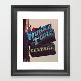 Nashville Photography | Country Music | Honky Tonk  Framed Art Print