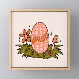Virgo Easter Egg Framed Mini Art Print