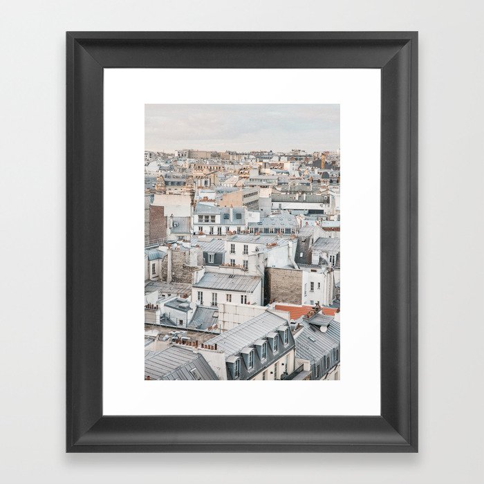 Rooftops of Paris Framed Art Print