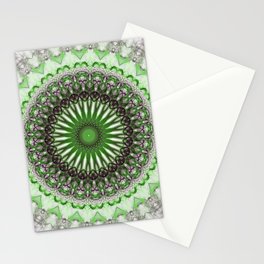 Pastel green mandala Stationery Card