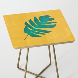 Big Tropical Palm Leaf Side Table