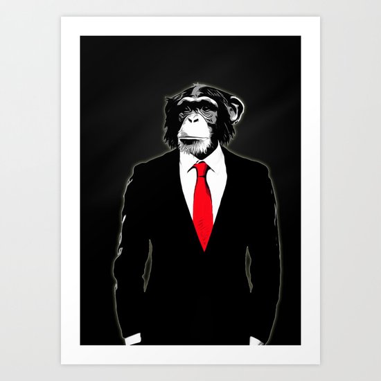 Domesticated Monkey Art Print