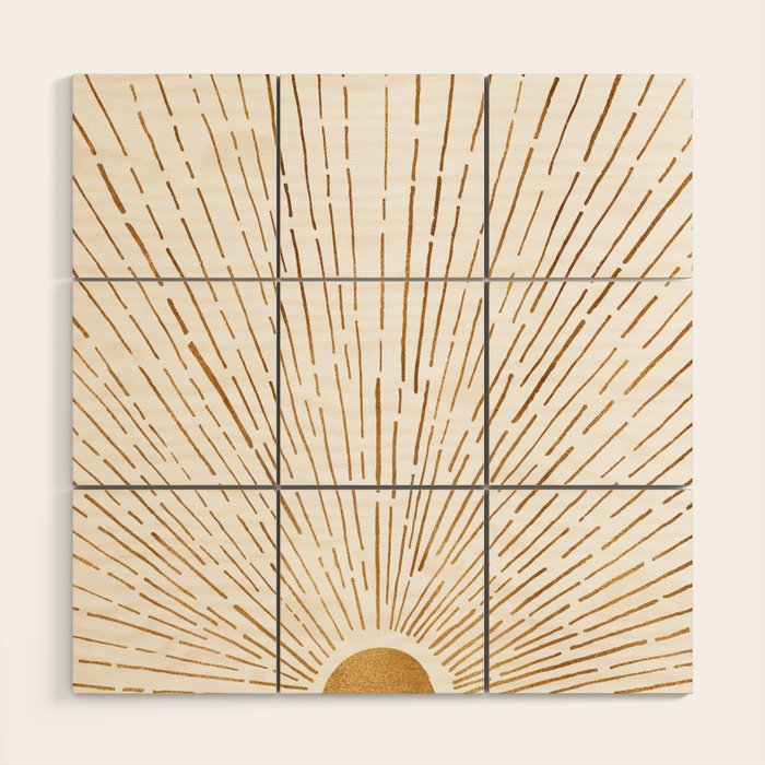 Let The Sunshine In Wood Wall Art By Kristiangallagher Society6