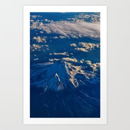Mt. Hood Aerial Art Print
