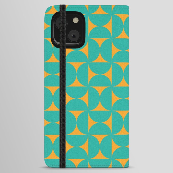 Patterned Geometric Shapes IV iPhone Wallet Case