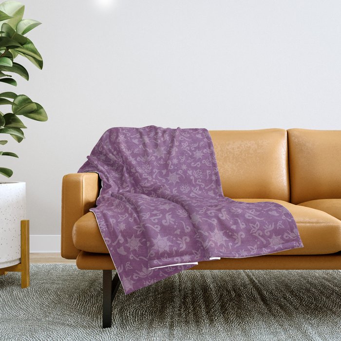 Princess Rapunzel Throw Blanket by Dahlia Bunny Society6