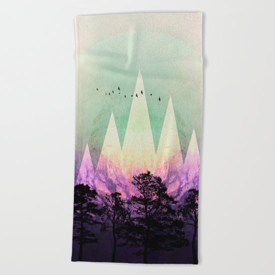 TREES under MAGIC MOUNTAINS VII Beach Towel
