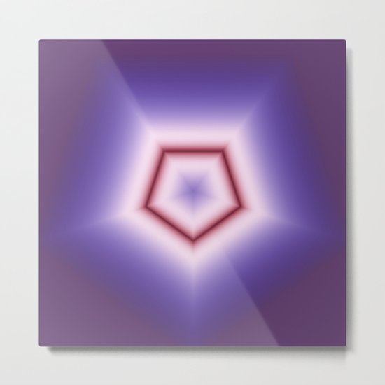Fractal Poly in DPA 01 Metal Print