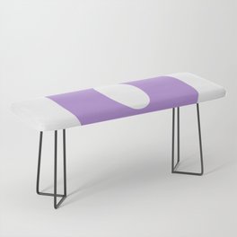 O (Lavender & White Letter) Bench