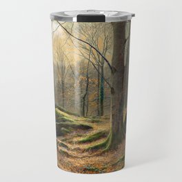 A Winter Morning, Hoar Frost Melting, 1892 by James Thomas Watts Travel Mug