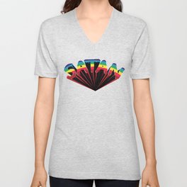 Satanic Rainbow V Neck T Shirt