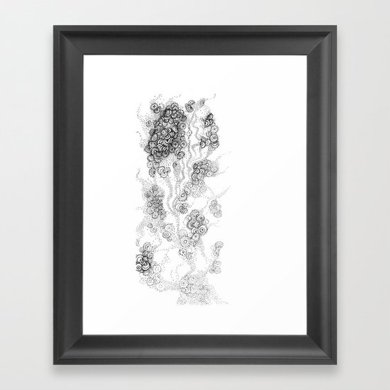 the floating fantasy Framed Art Print