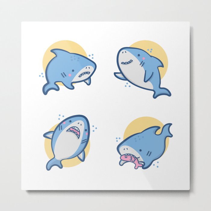 Sharks Metal Print