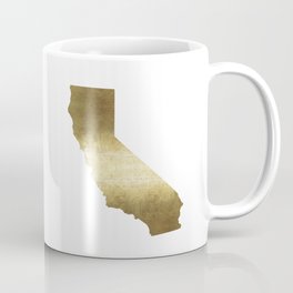california gold foil state map  Mug
