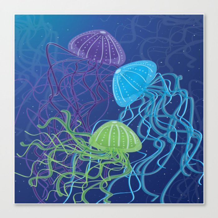 Ethereal Jellies Canvas Print
