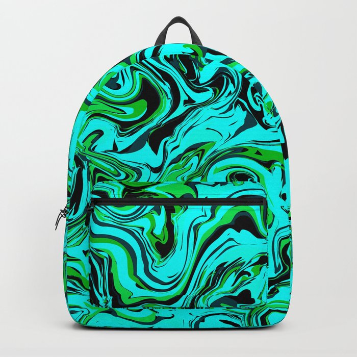 Green Glow Marble Backpack