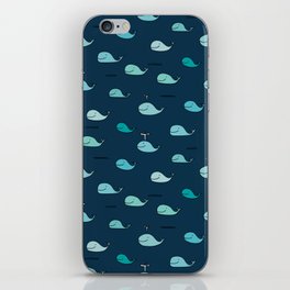 Adorable Tiny Whales  iPhone Skin
