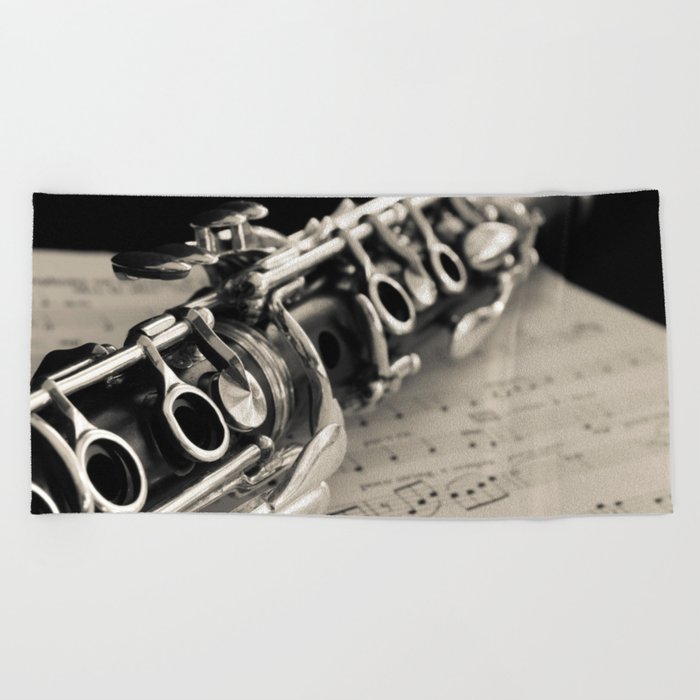 Clarinet Beach Towel