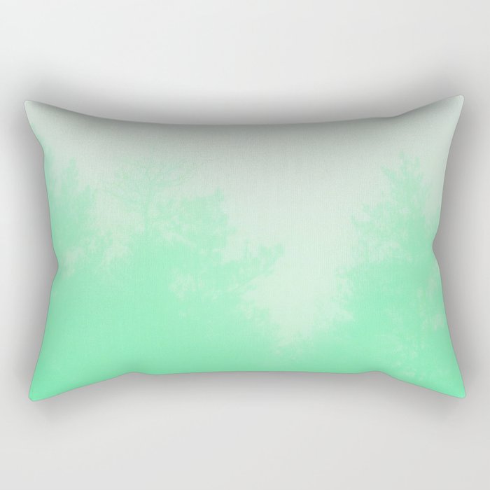 Out of focus - cool green Rectangular Pillow