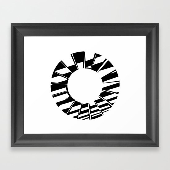 Ring Map 5 Framed Art Print