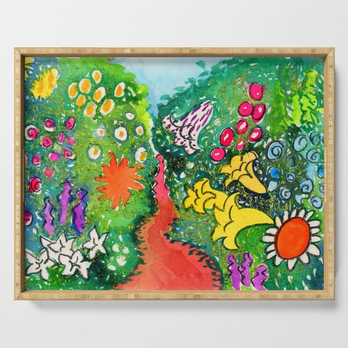The Pistils - Magical Garden Path Serving Tray