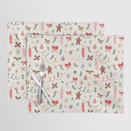 Happy Holidays print design Placemat