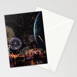 space carnival Stationery Card