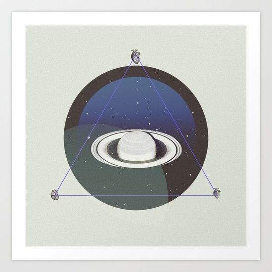 SATURN LOVE Art Print