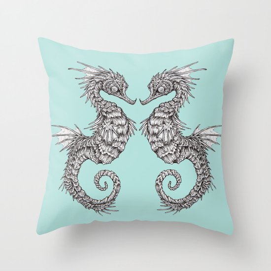 seahorse Throw Pillow