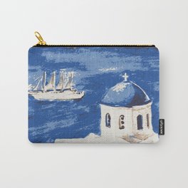 Santorini Greece Carry-All Pouch