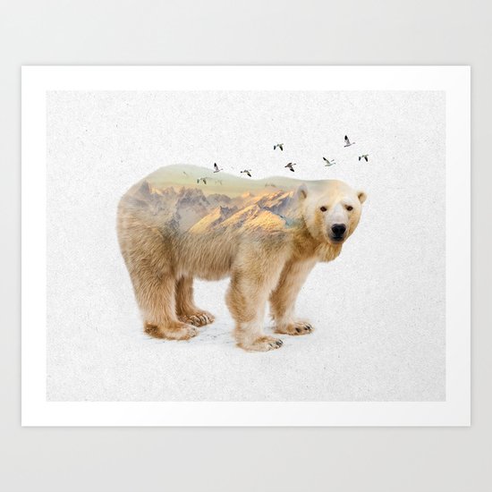 Wild I Shall Stay | Polar Bear Art Print
