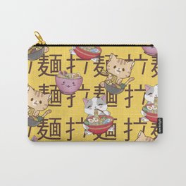 Japanese Kawaii Anime Cat Ramen Noodles Carry-All Pouch