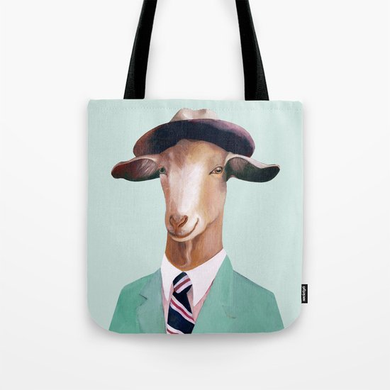 Minty Goat Tote Bag