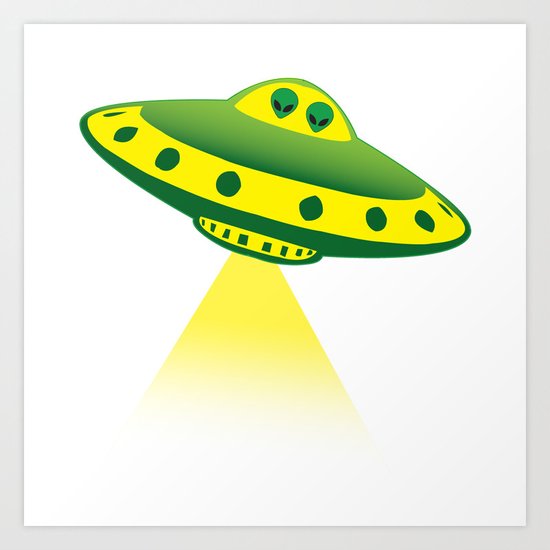 Alien Abduction Art Print