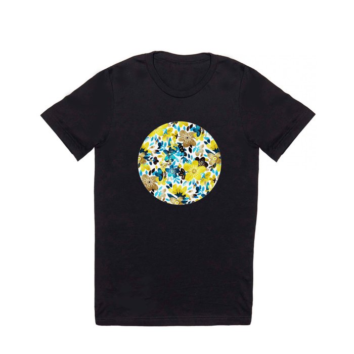 Happy Yellow Flower Collage T Shirt