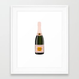 Champagne Rose Veuve Framed Art Print
