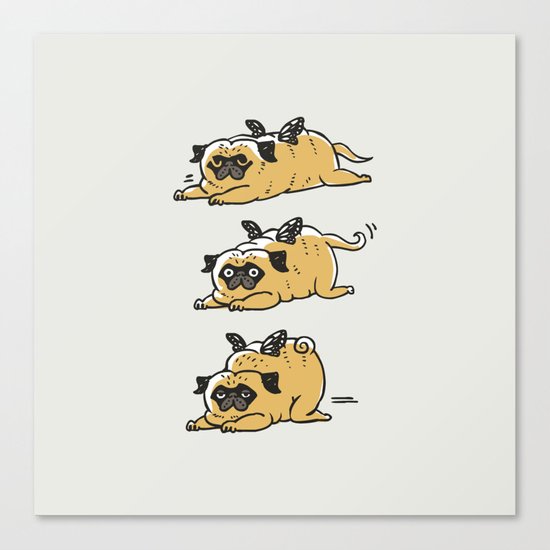 Puggerpillar Canvas Print