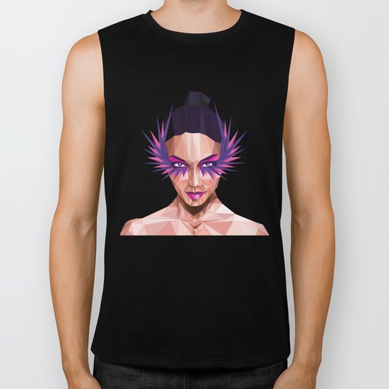 Captivating eyes Biker Tank