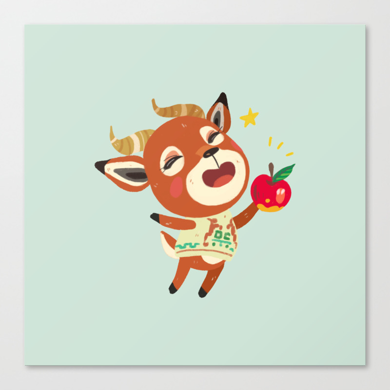 Animal Crossing Beau Canvas Print By Pupushu Society6