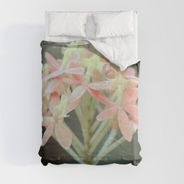 Green Mood Soft Pastel Orchid  Comforter